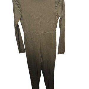 Asos Design NWT Womens Sz 8 Long Sleeve Black Jumpsuit With Keyhole Back